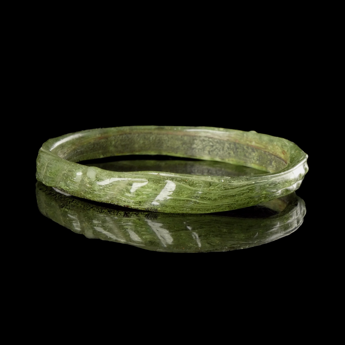Ancient Roman Decorated Votive Glass Vracelet / Bangle