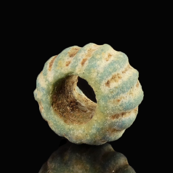 Ancient Roman Faience Melon Bead