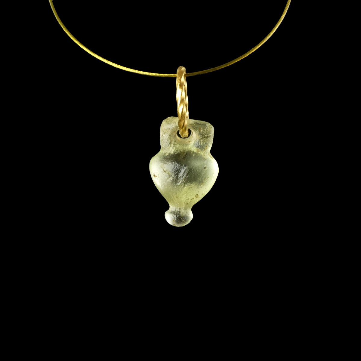 Ancient Roman Glass Amphora Jewellery Pendant