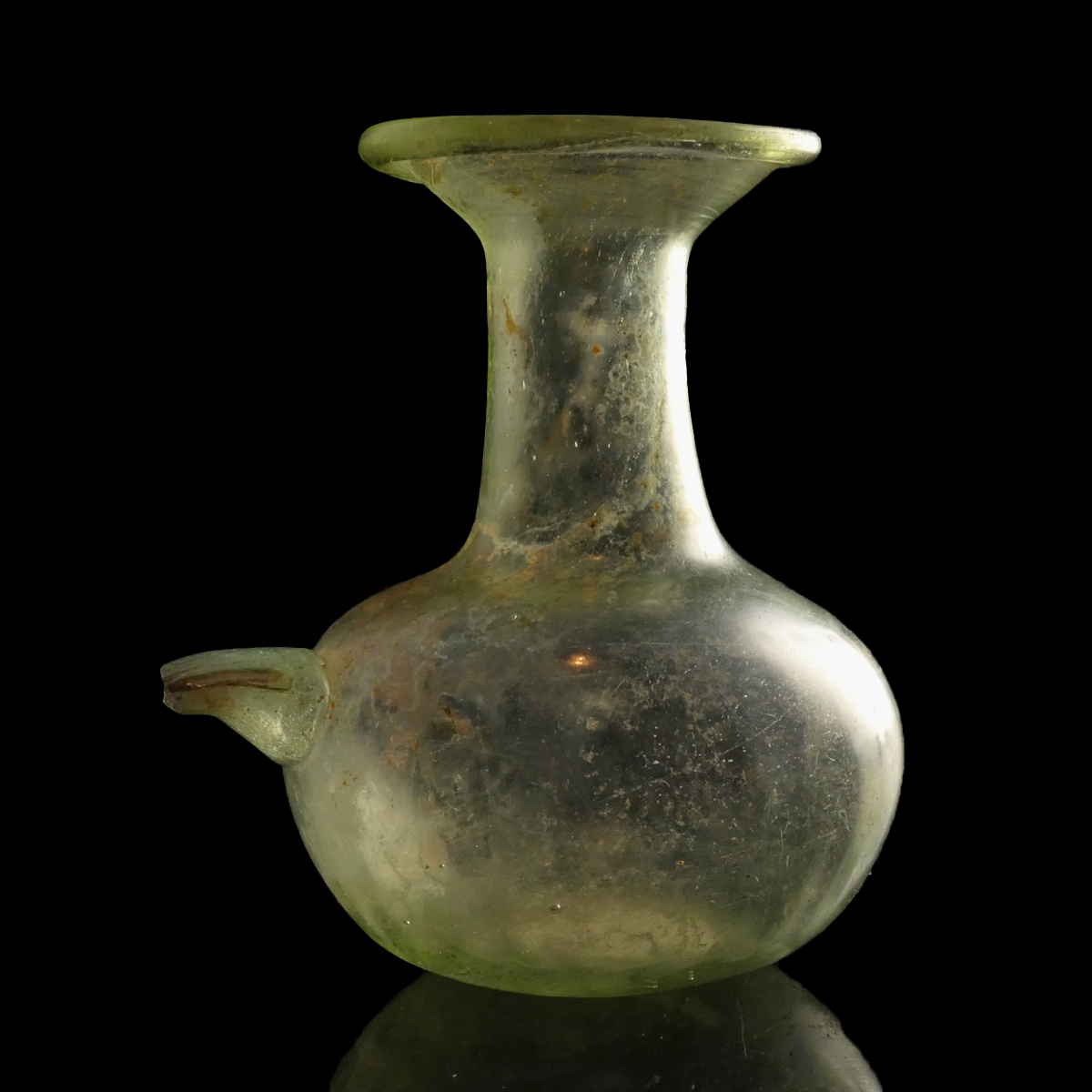 Ancient Roman glass baby feeding bottle