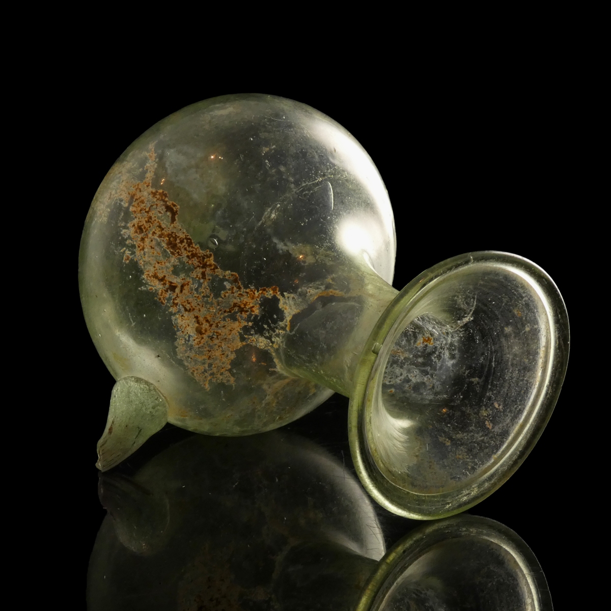 Ancient Roman glass baby feeding bottle