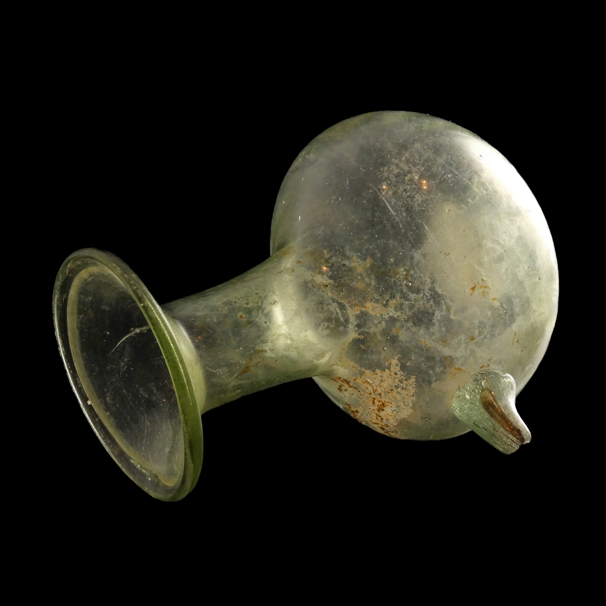 Ancient Roman glass baby feeding bottle