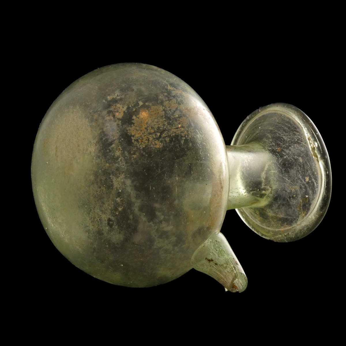 Ancient Roman glass baby feeding bottle