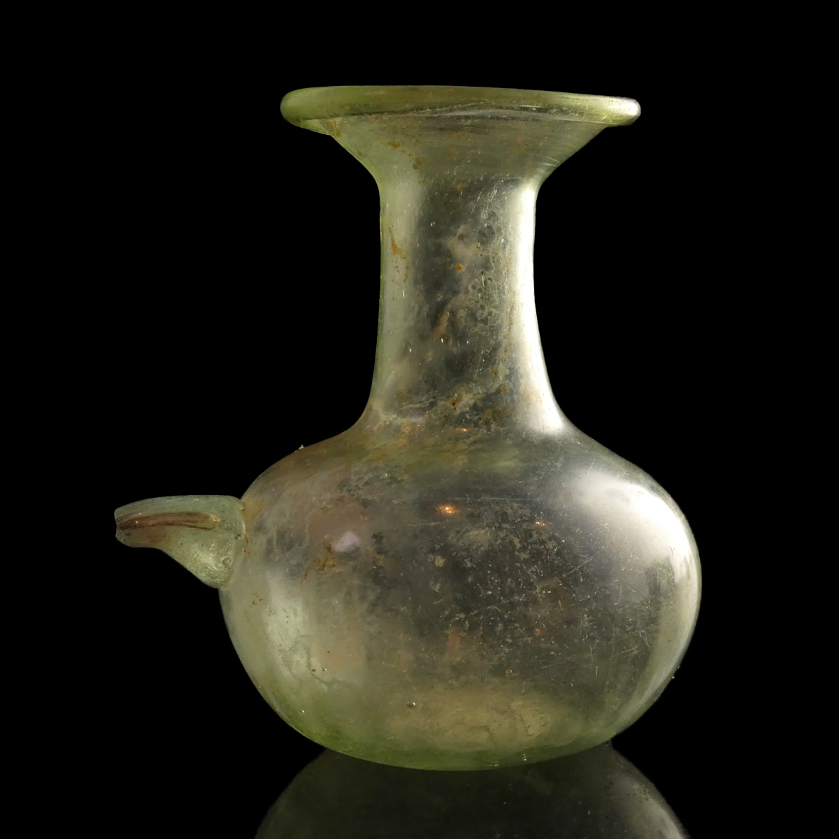 Ancient Roman glass baby feeding bottle