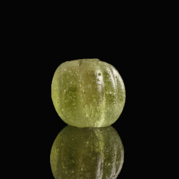 Ancient Roman Glass Melon Bead