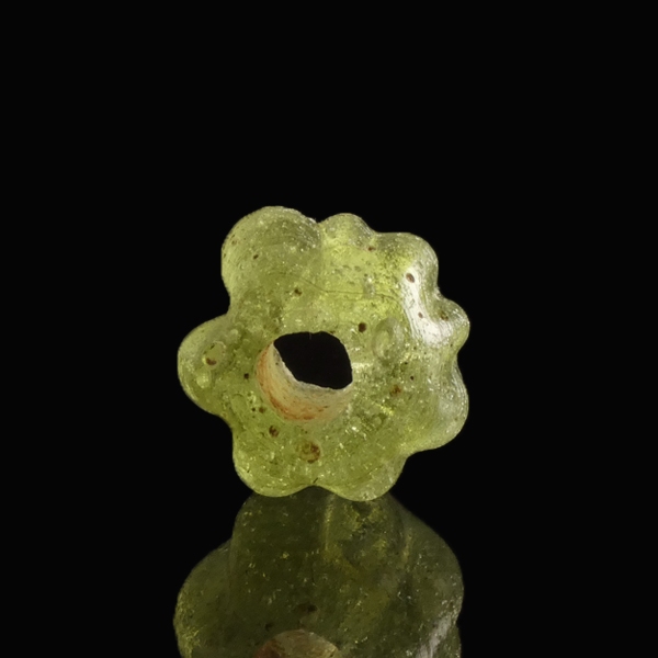 Ancient Roman Glass Melon Bead