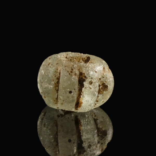 Ancient Roman Glass Melon Bead