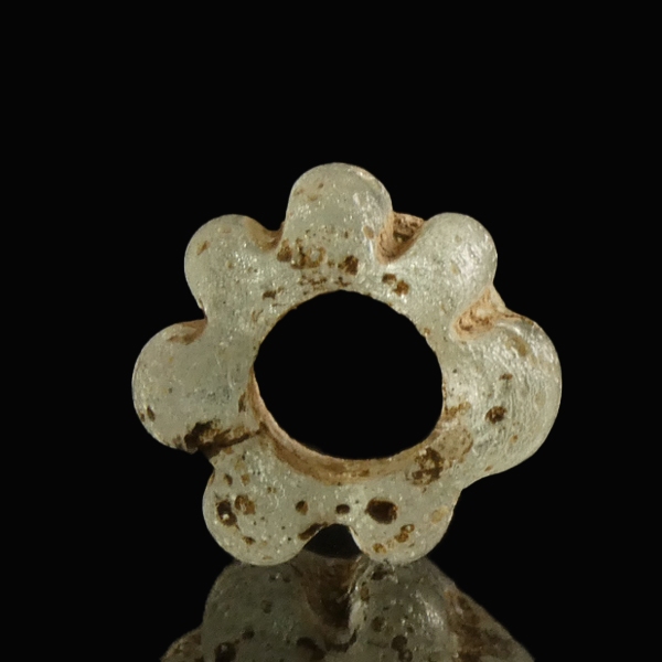 Ancient Roman Glass Melon Bead