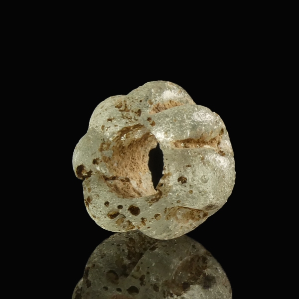 Ancient Roman Glass Melon Bead