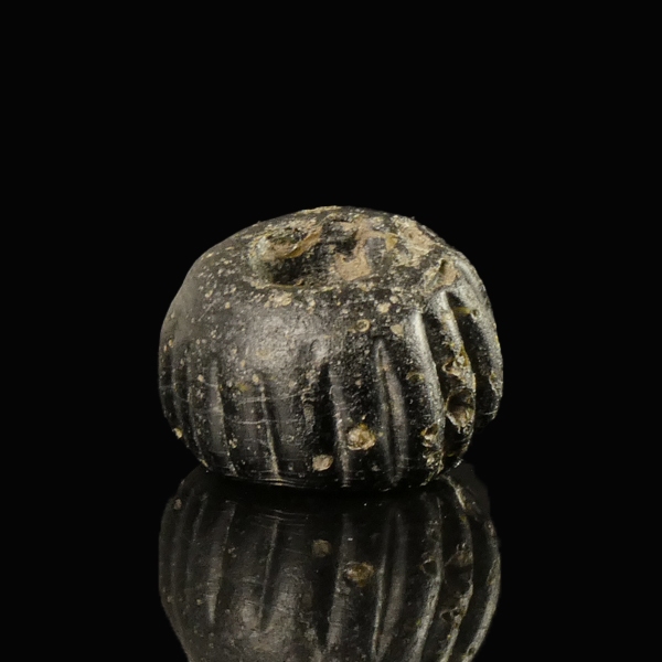 Ancient Roman Glass Melon Bead