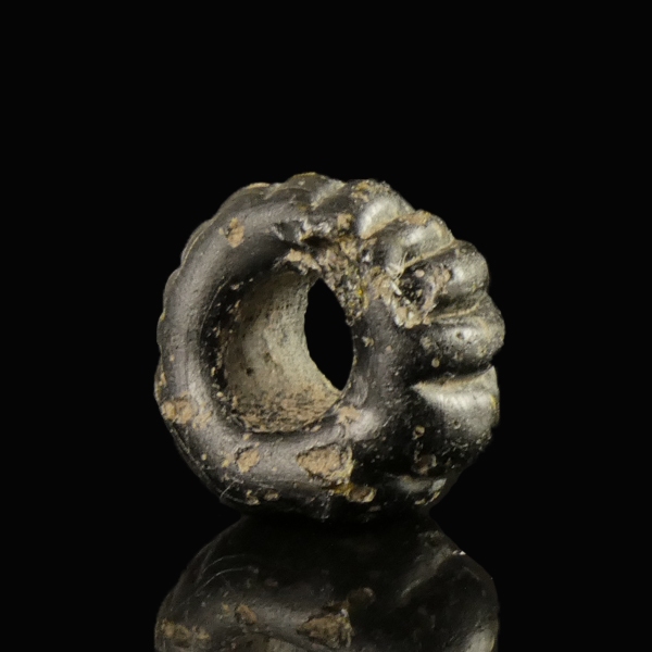 Ancient Roman Glass Melon Bead