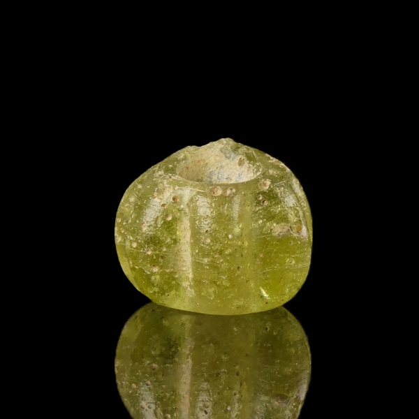 Ancient Roman Glass Melon Bead