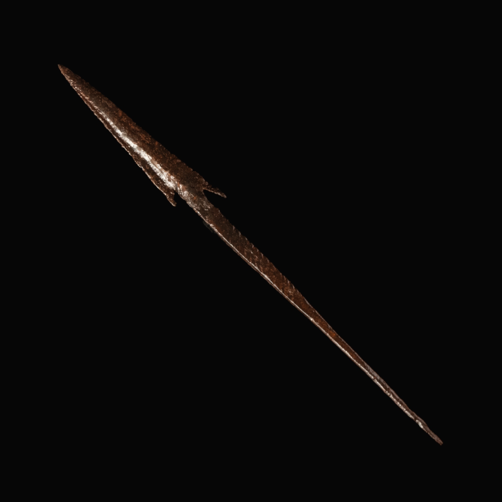 Ancient Roman iron barbed arrowhead