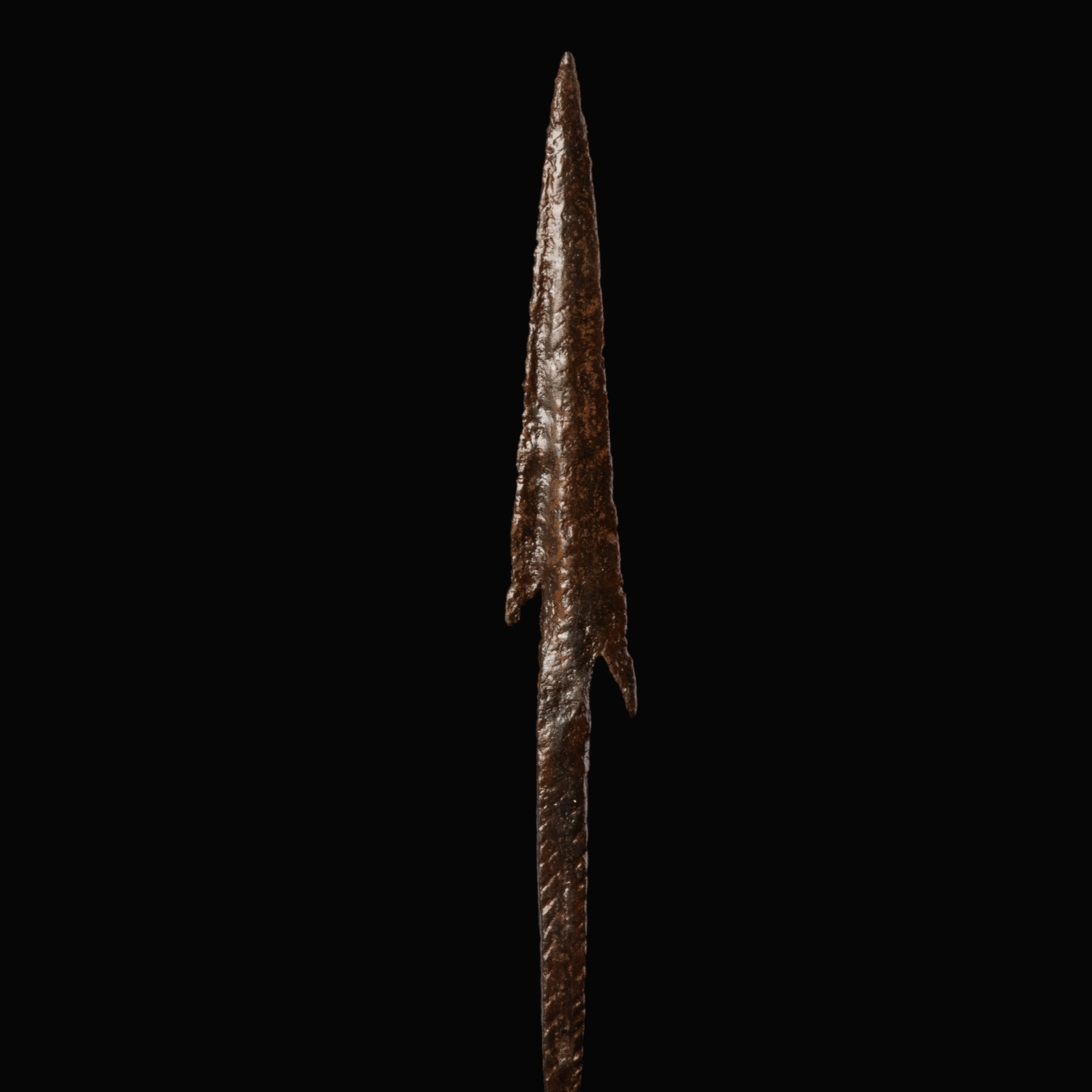 Ancient Roman iron barbed arrowhead