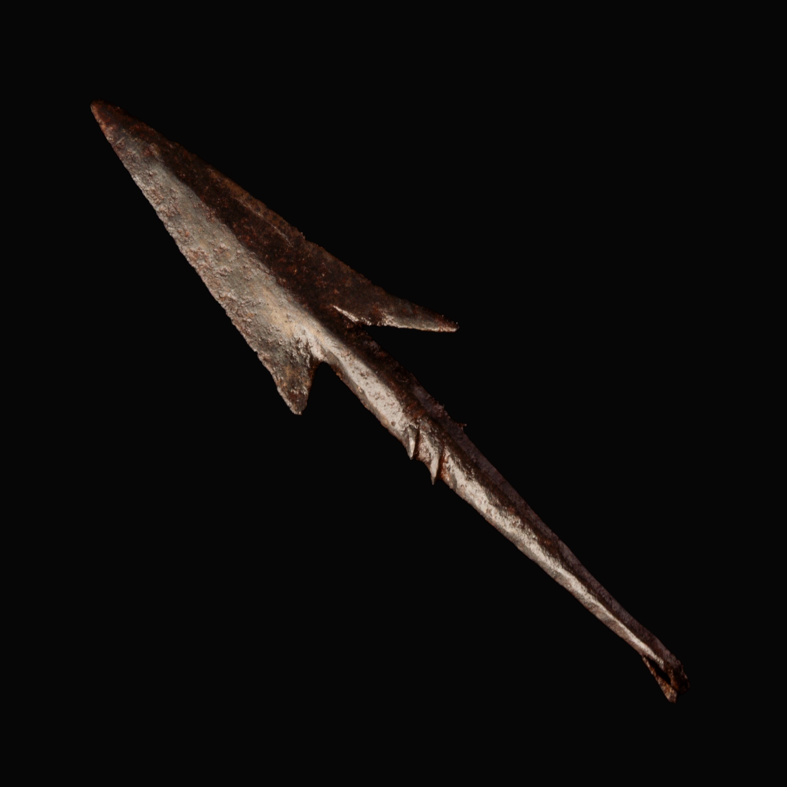Ancient Roman iron barbed arrowhead