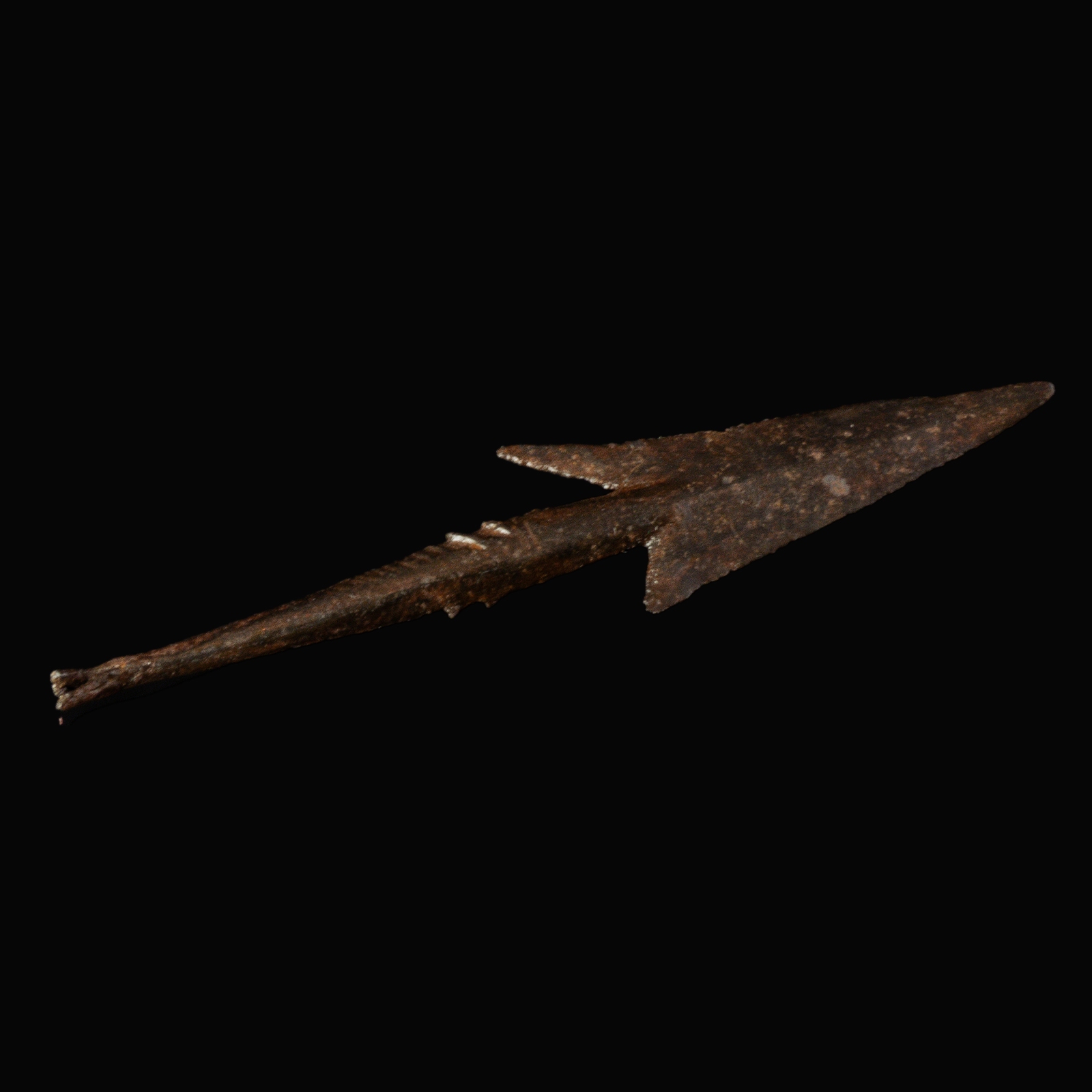 Ancient Roman iron barbed arrowhead