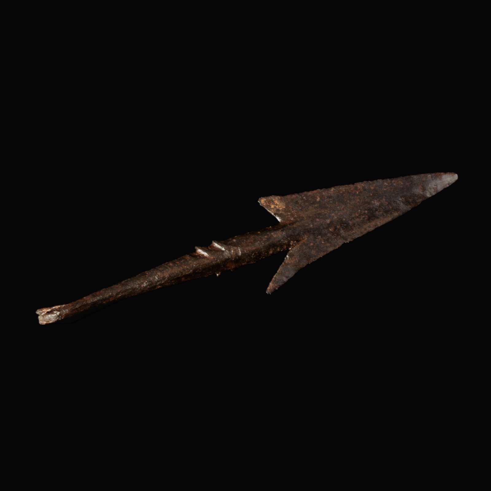 Ancient Roman iron barbed arrowhead