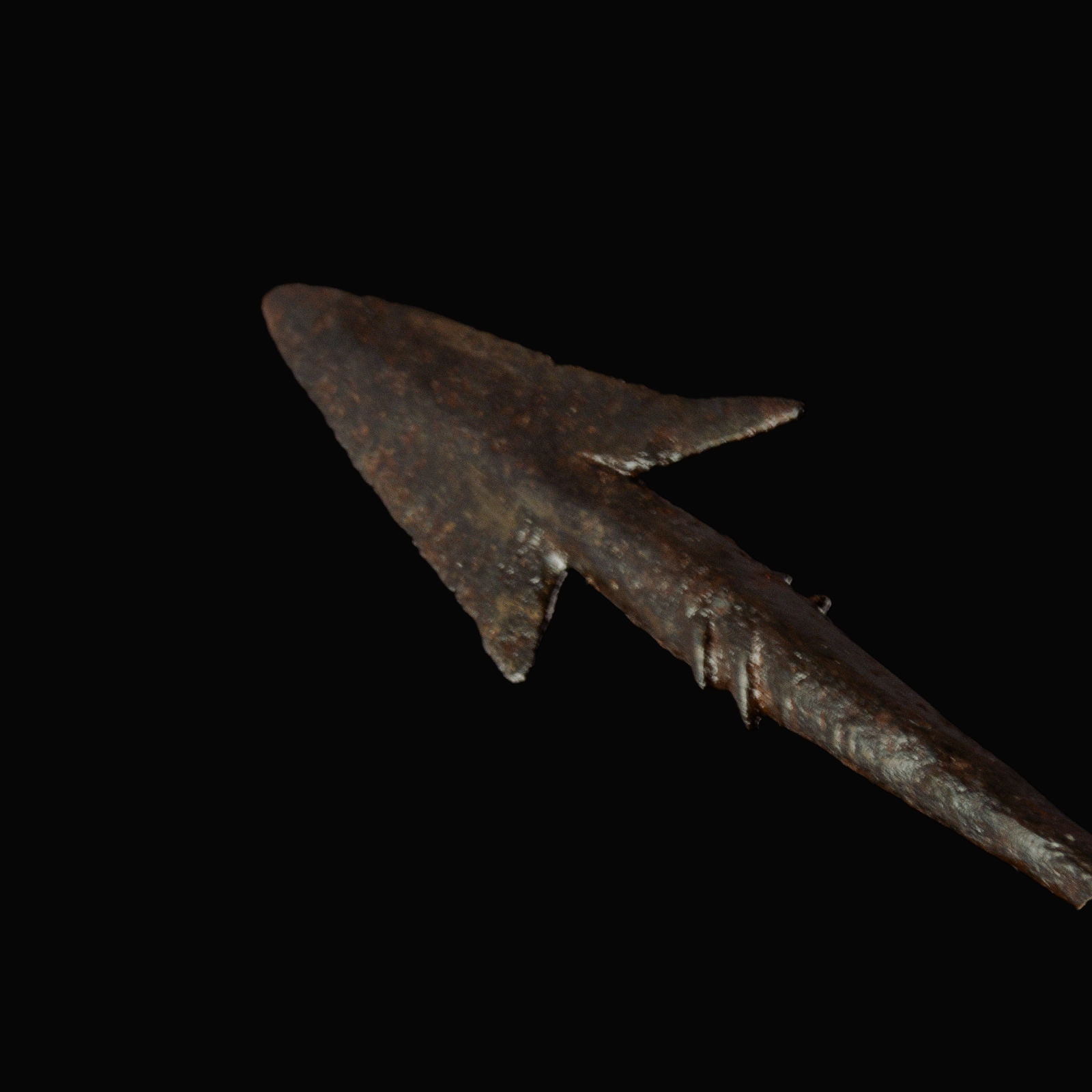 Ancient Roman iron barbed arrowhead