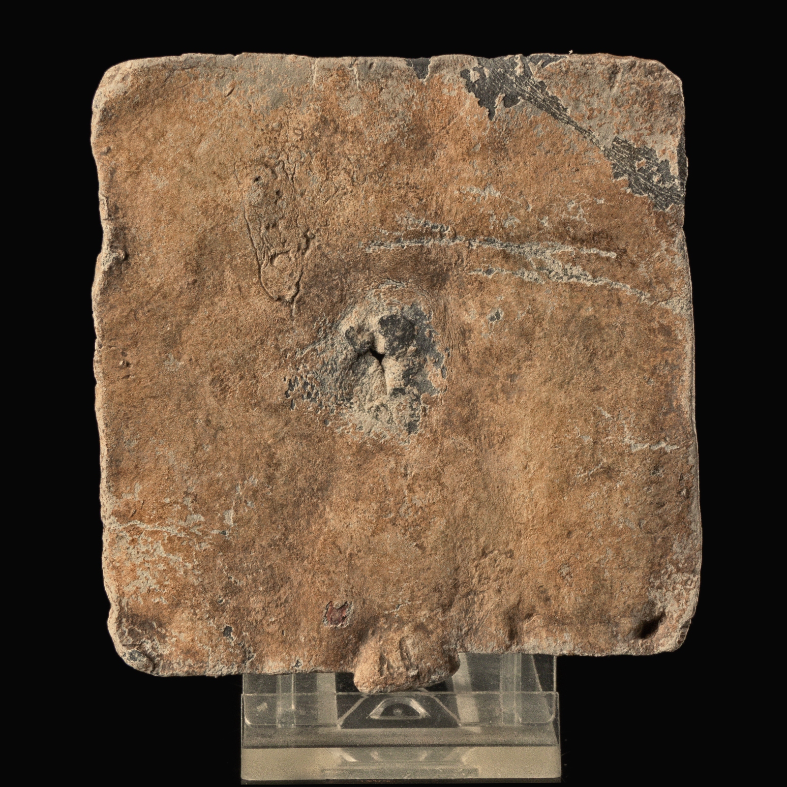 Ancient Roman Lead Mystery-Cult Plaque Depicting Epona and Danubian Riders