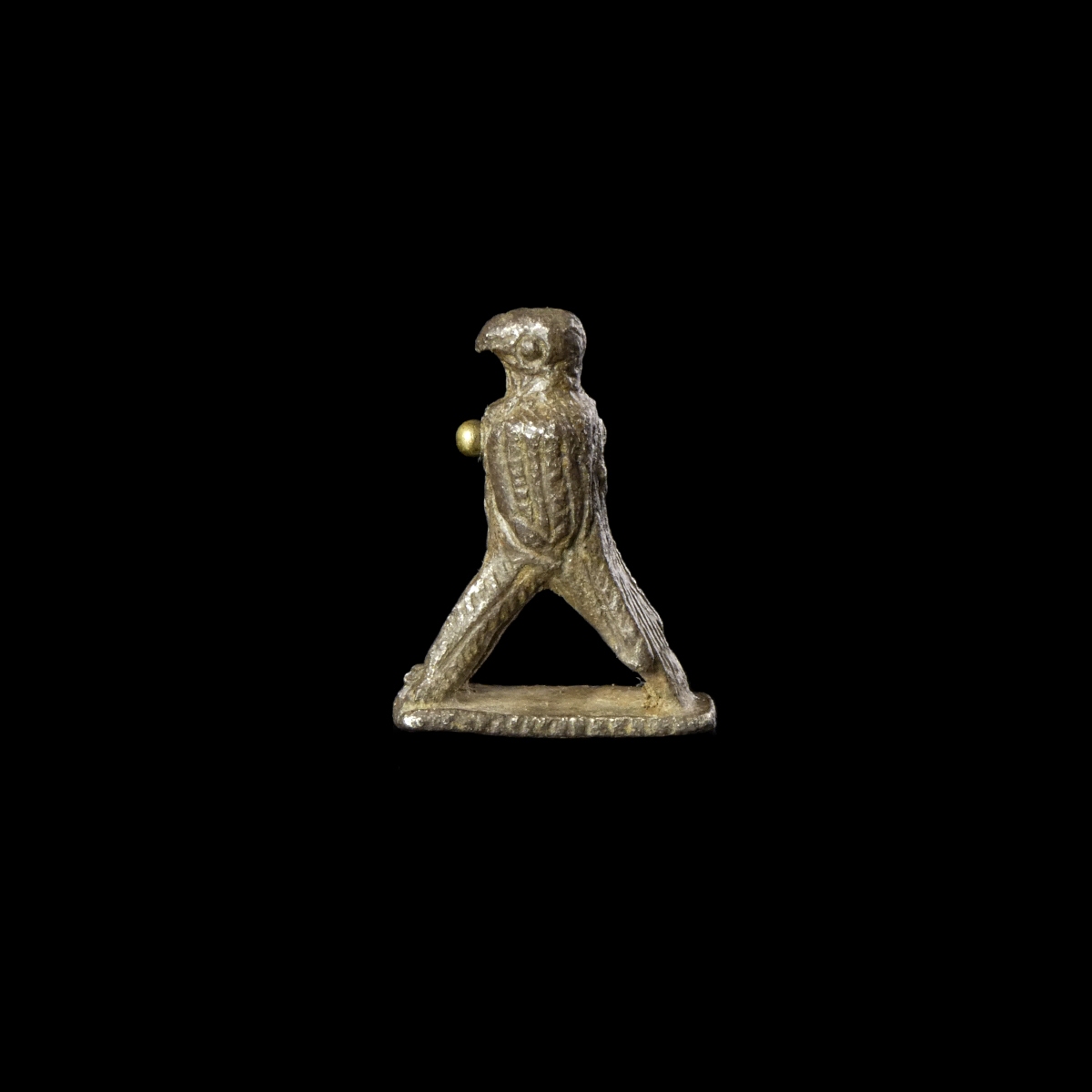 Ancient Roman silver Legionary Eagle 'Aquila' with gold knob