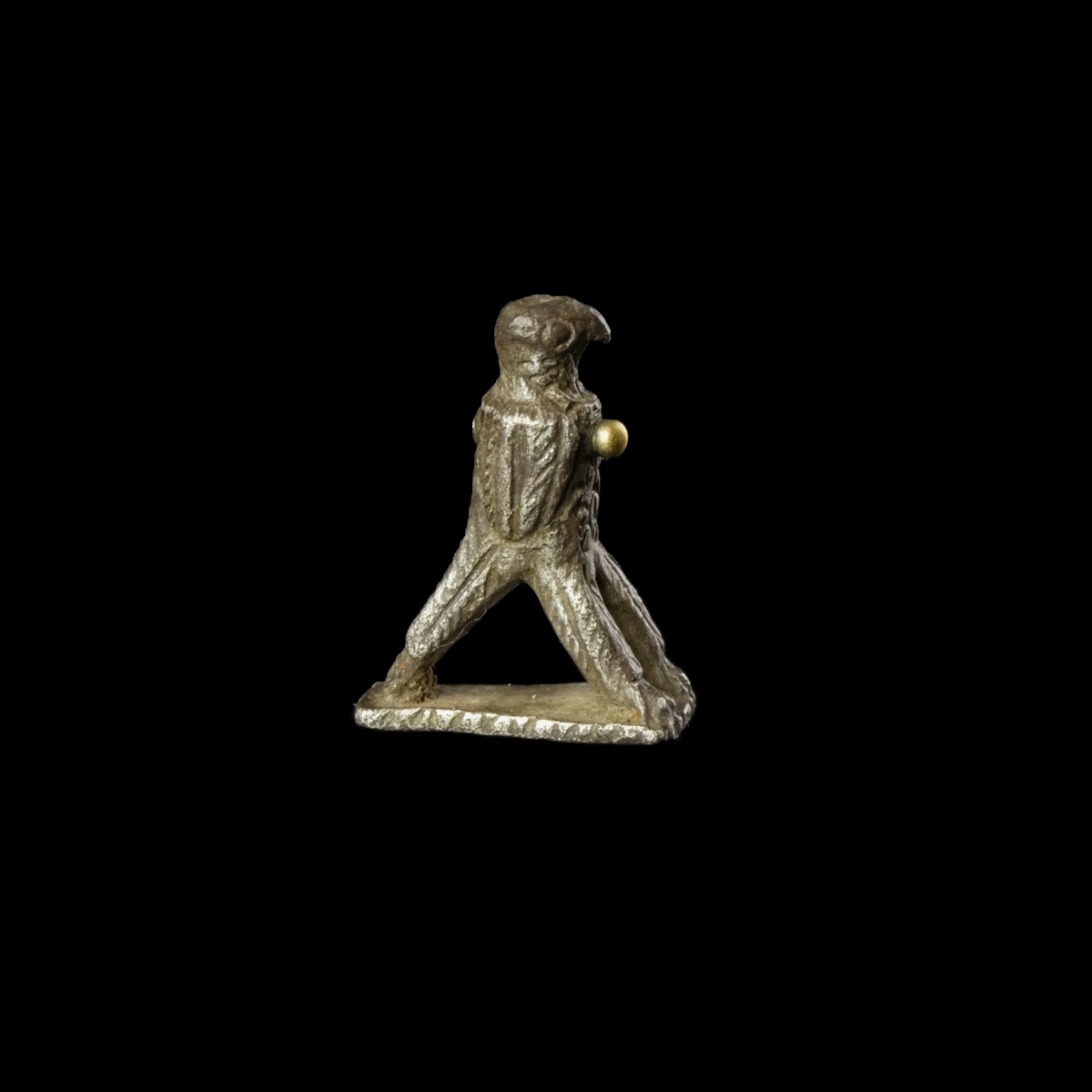 Ancient Roman silver Legionary Eagle 'Aquila' with gold knob