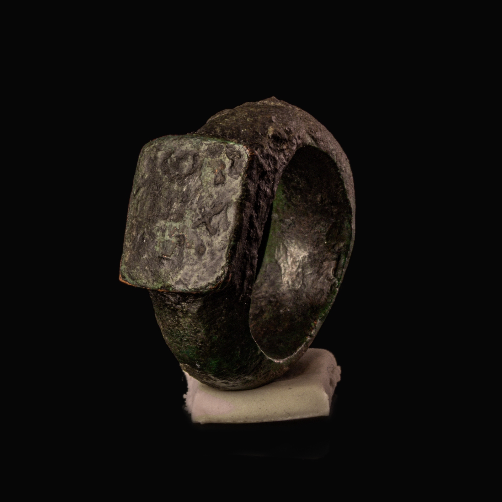 Ancient Roman solid bronze ring with Legionary inscription - LEG X