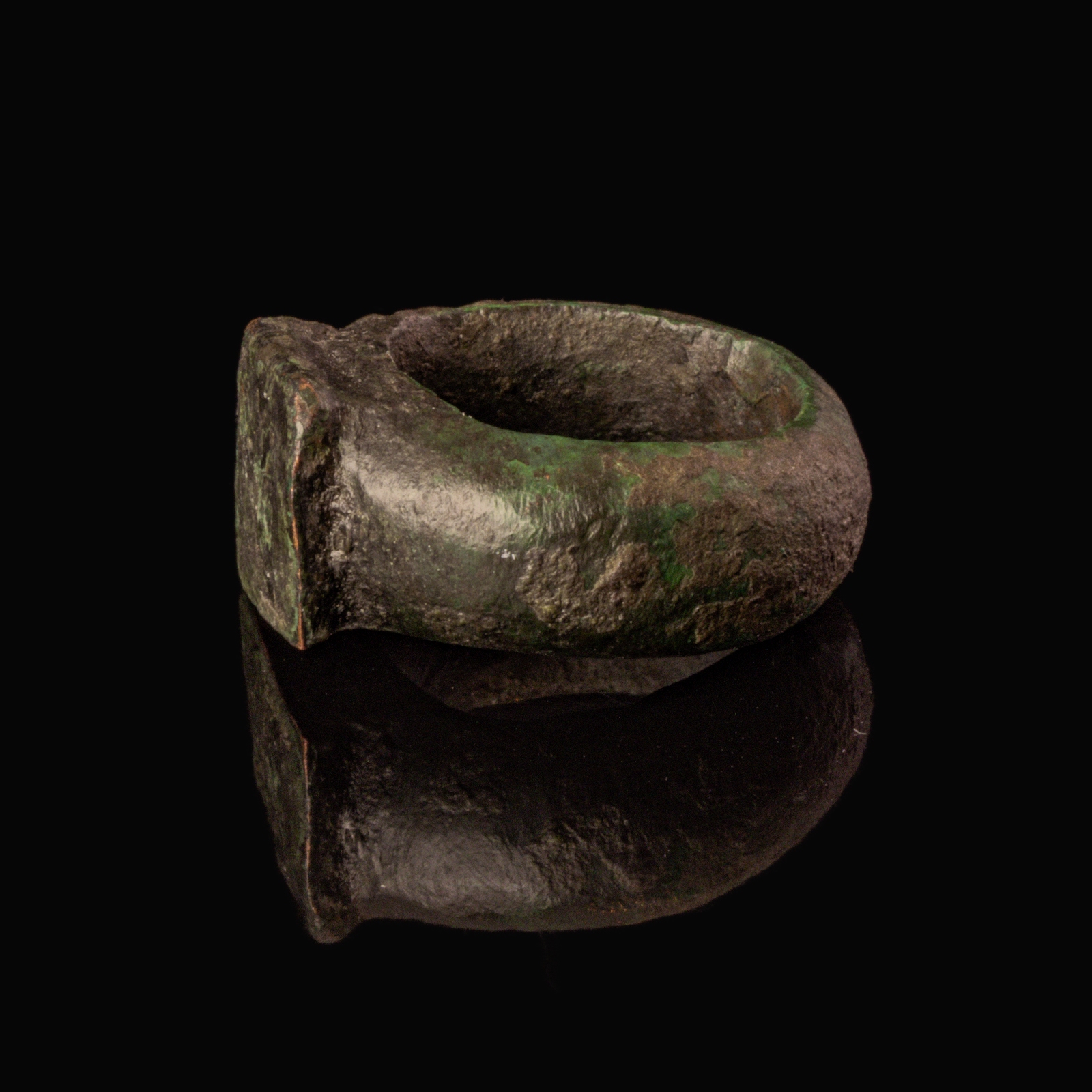 Ancient Roman solid bronze ring with Legionary inscription - LEG X