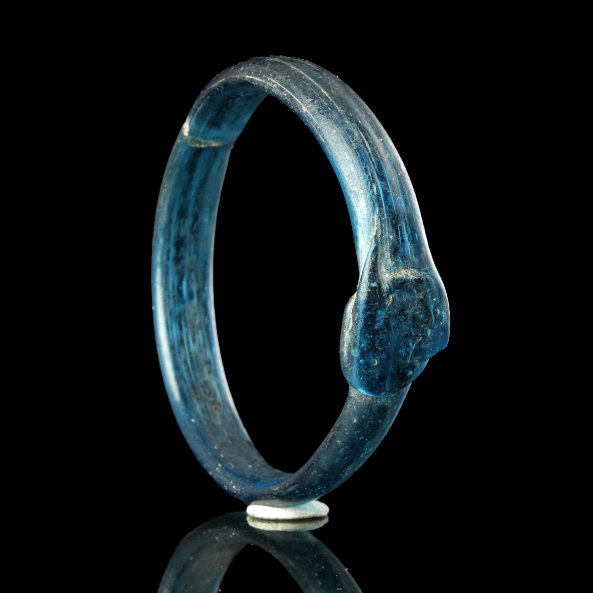 Ancient Roman votive or child's glass bracelet/bangle