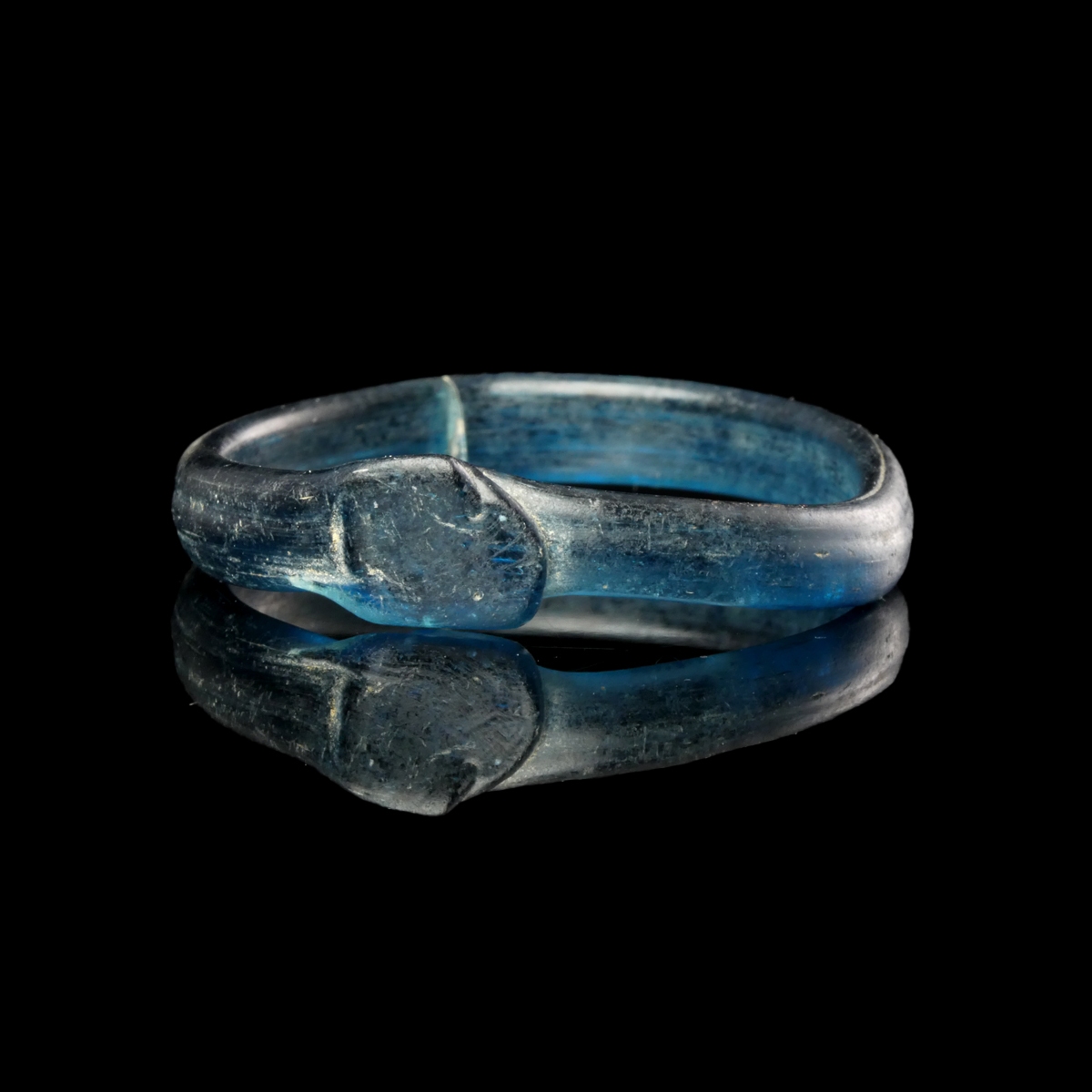 Ancient Roman votive or child's glass bracelet/bangle