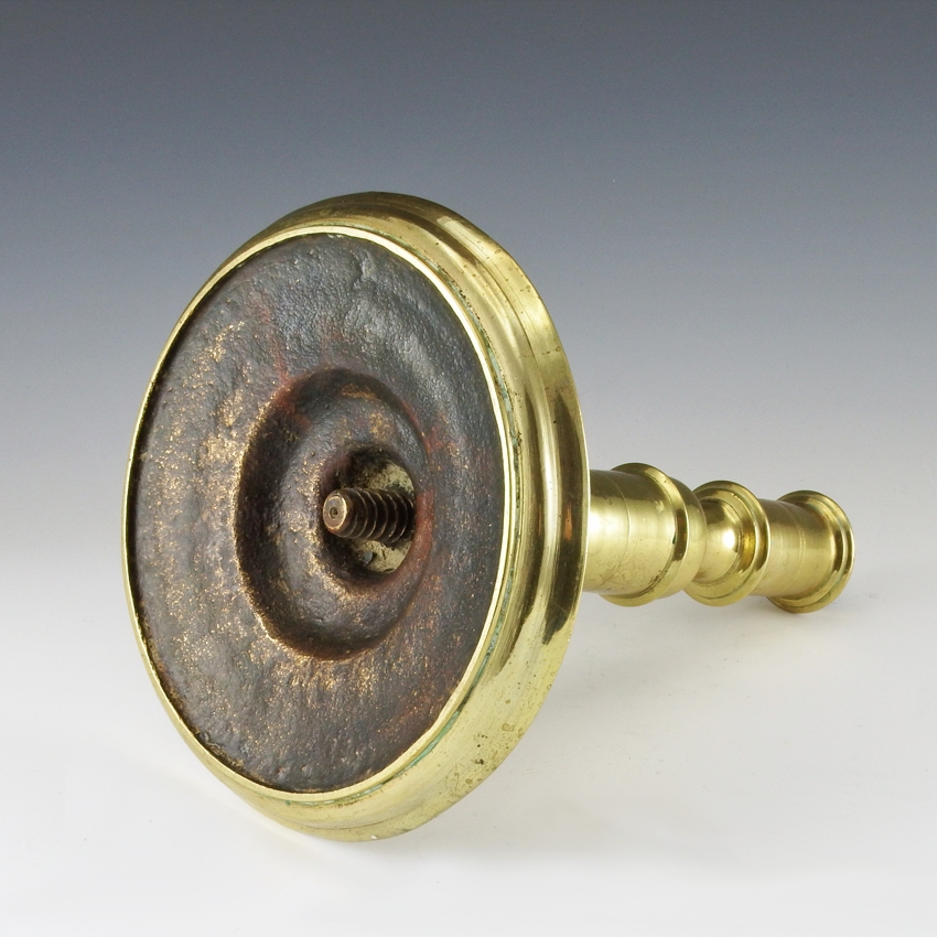 Antique Dutch brass candlestick