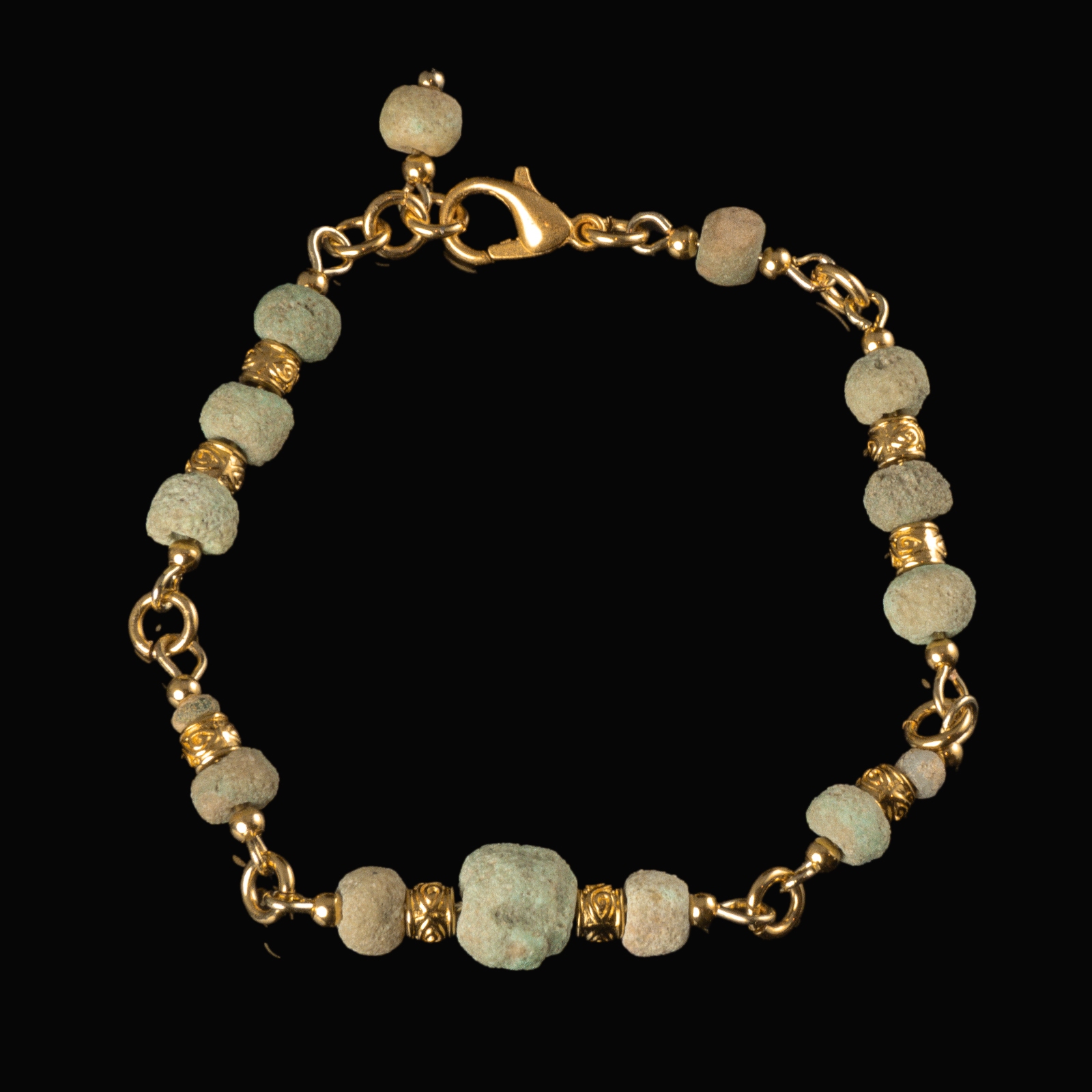 Bracelet with ancient Egyptian faience beads