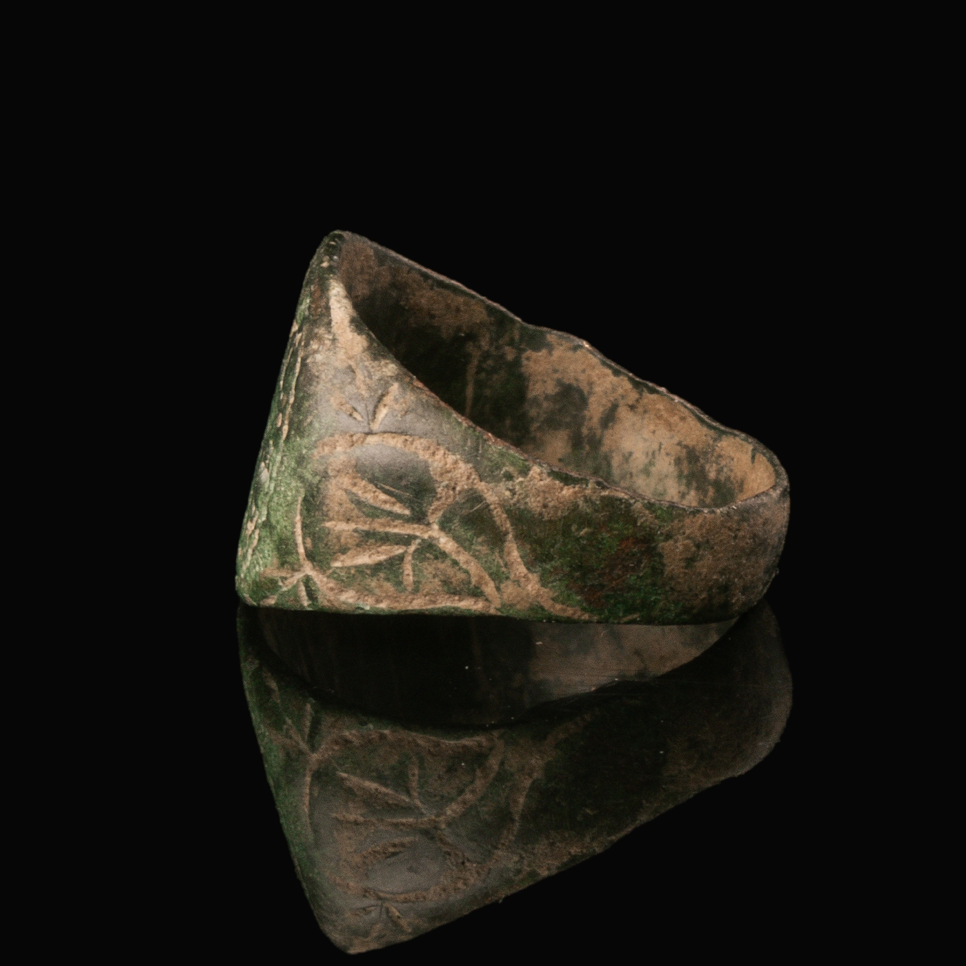 Byzantine Bronze Ring with Inscription