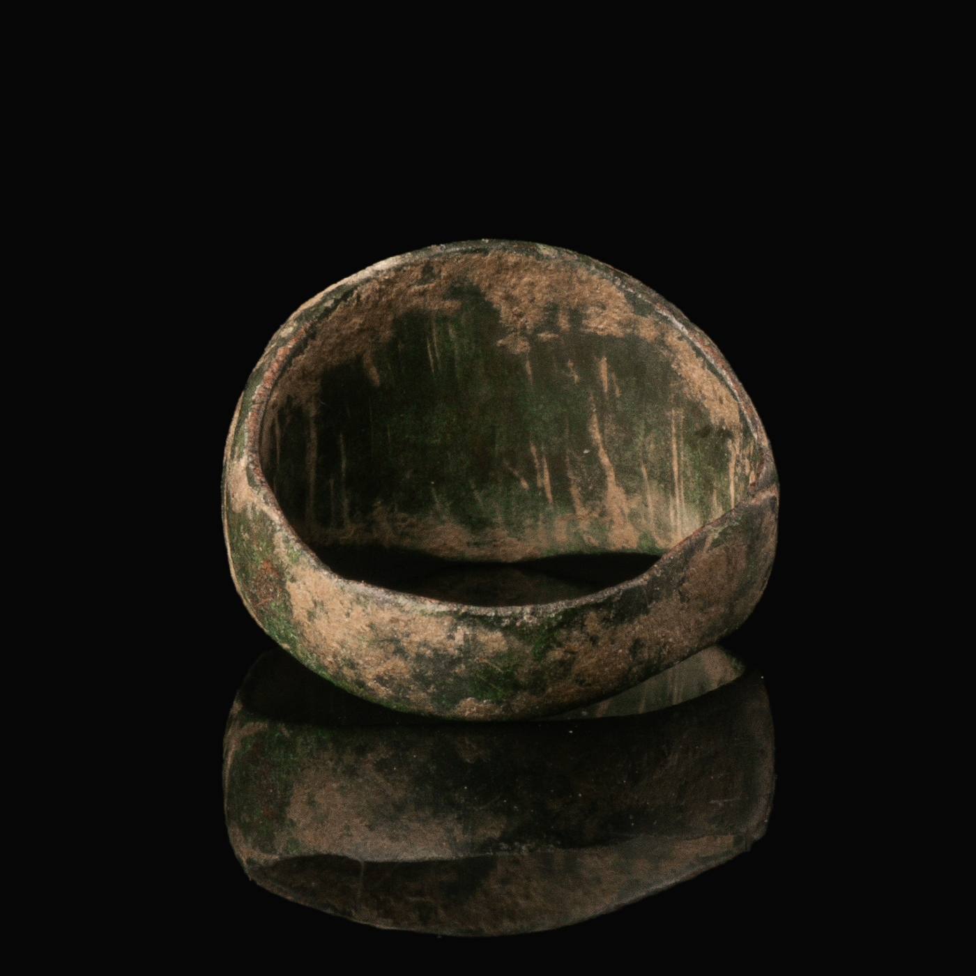 Byzantine Bronze Ring with Inscription