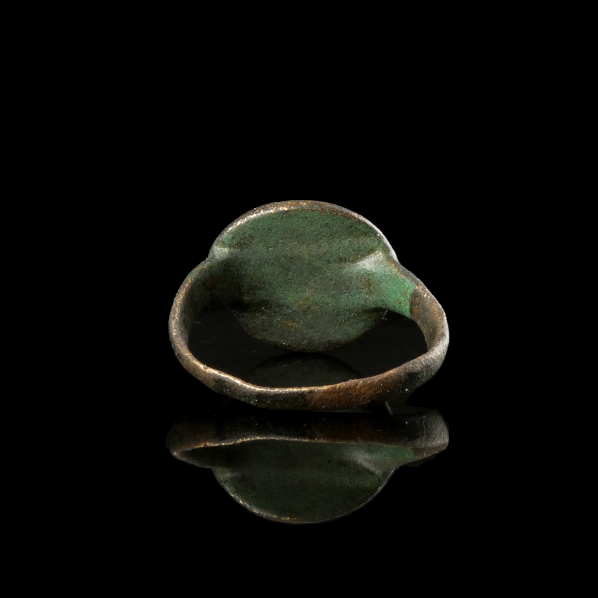 Byzantine bronze wedding seal ring
