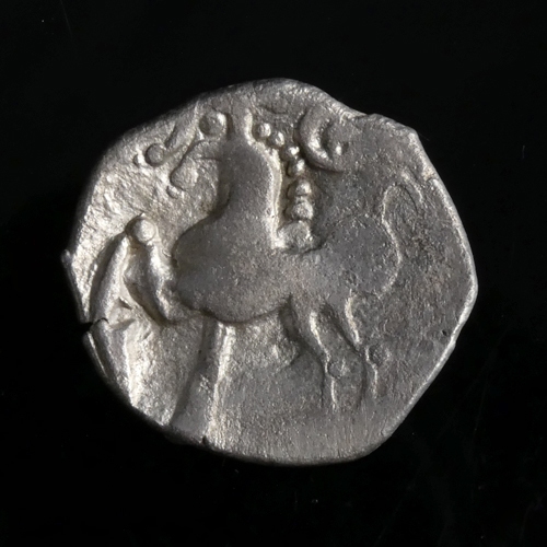 Danubian Celts, Pannonia, AR Tetradrachm, 'Kugelwange' type