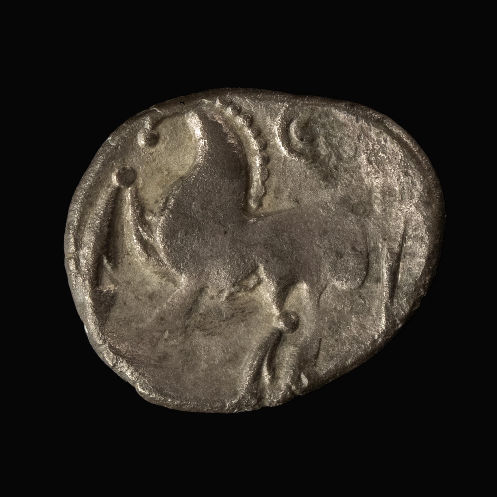 Danubian Celts, Pannonia, AR Tetradrachm, 'Kugelwange' Type