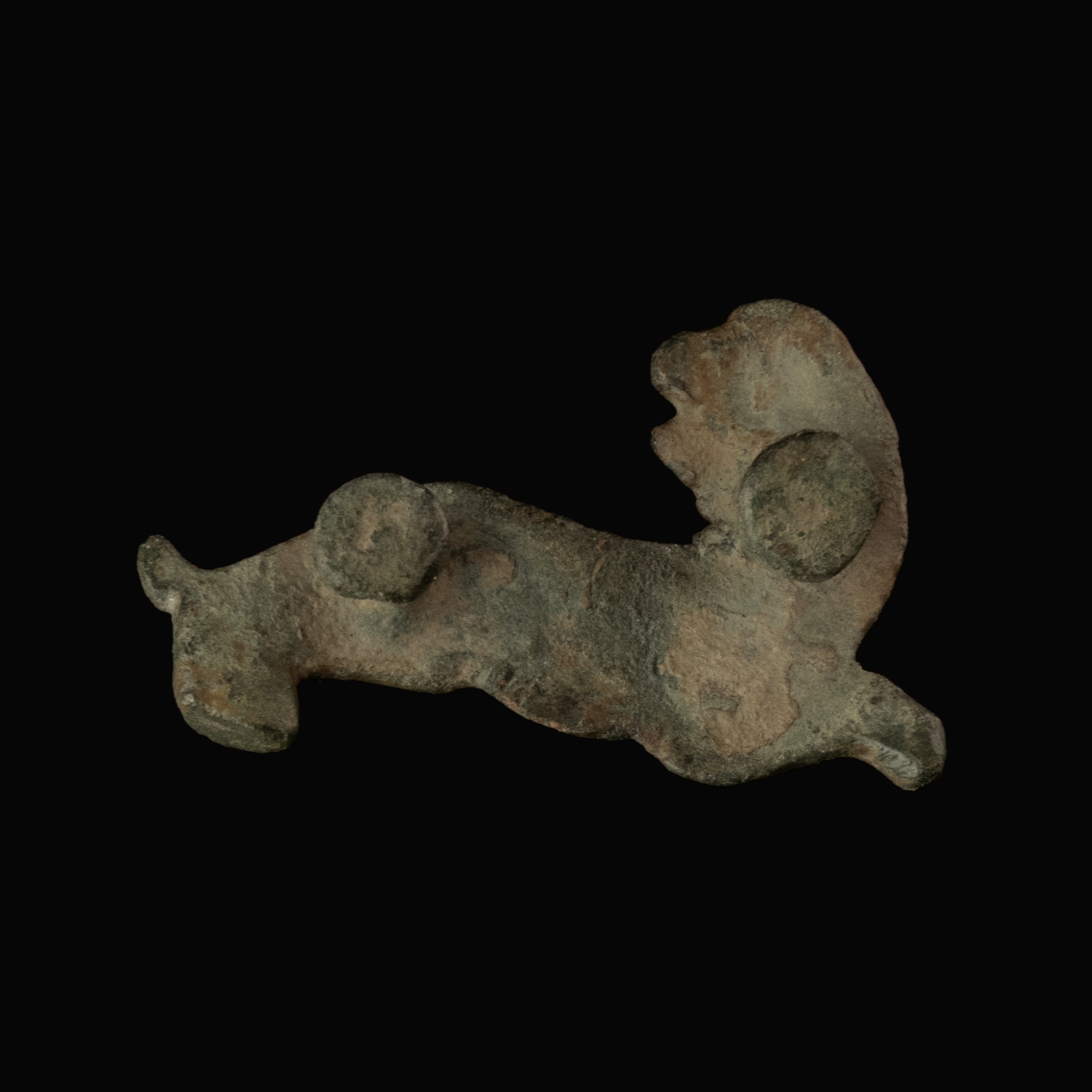 Early Medieval bronze Lioness applique
