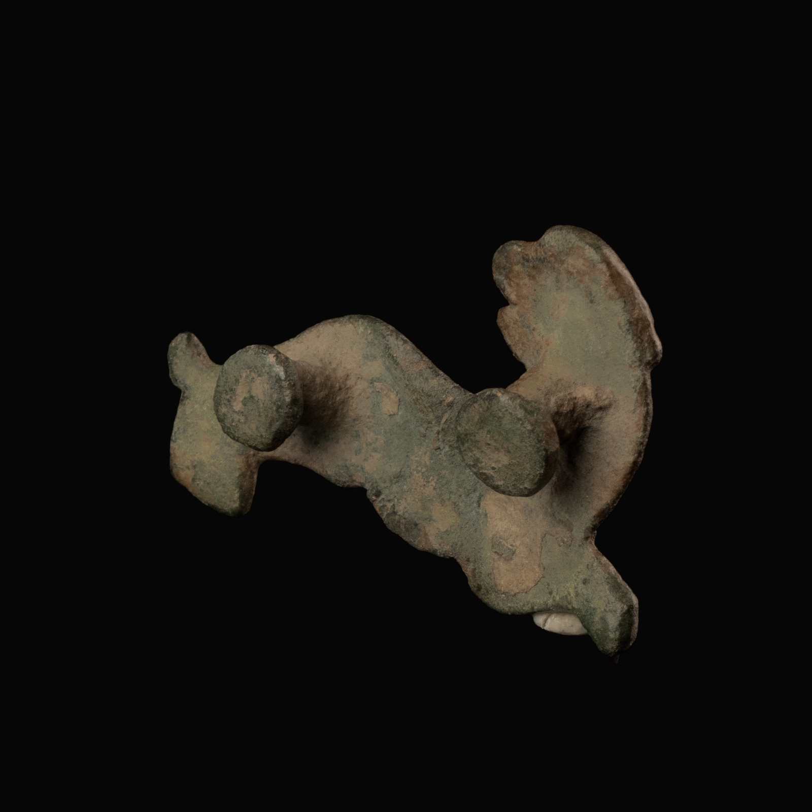 Early Medieval bronze Lioness applique