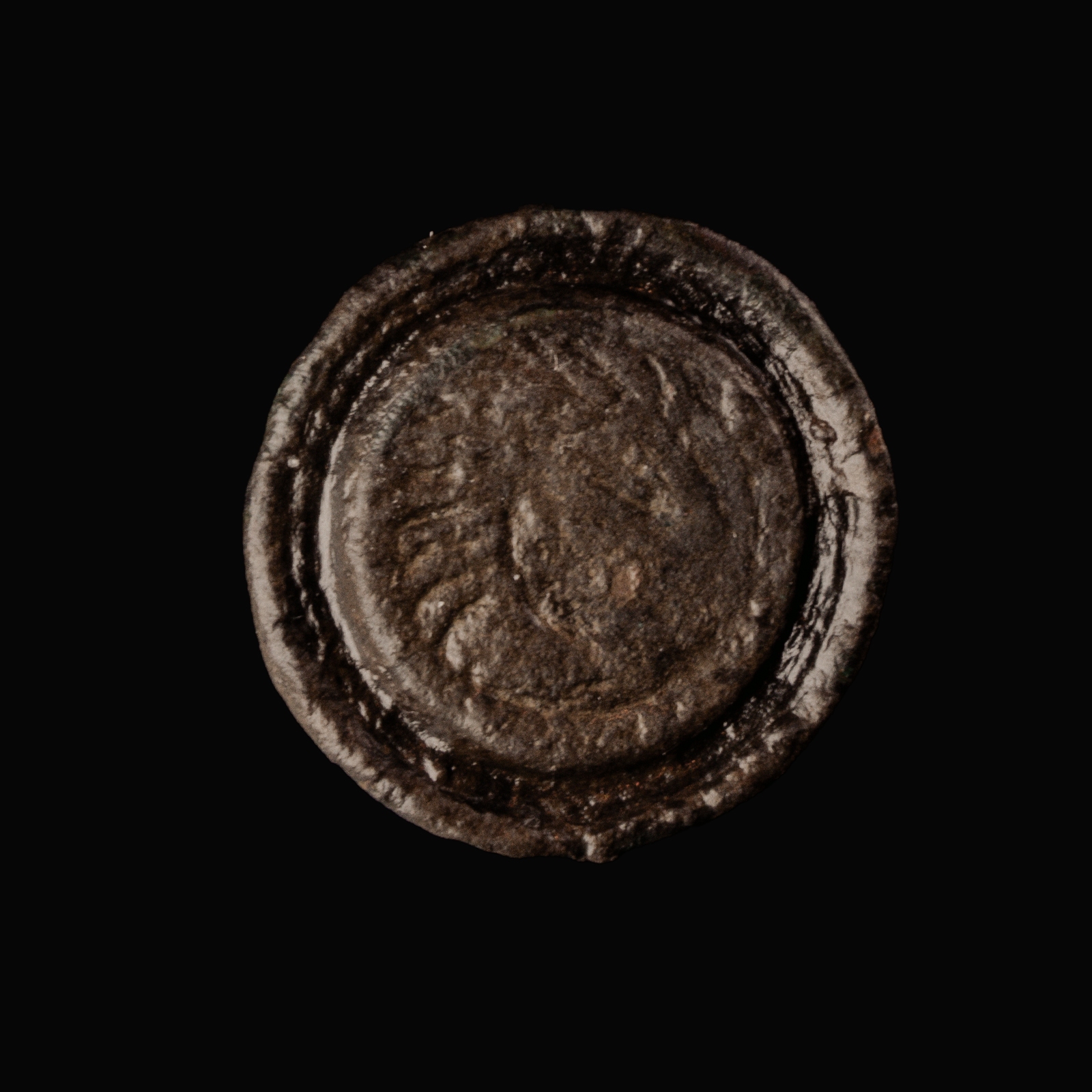 Early Medieval Carolingian disc fibula - pseudo coin brooch