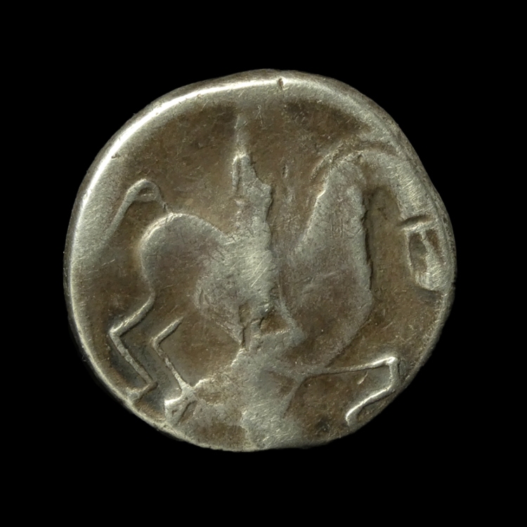 Eastern Celts, AR Tetradrachm, 'Kinnlos' type