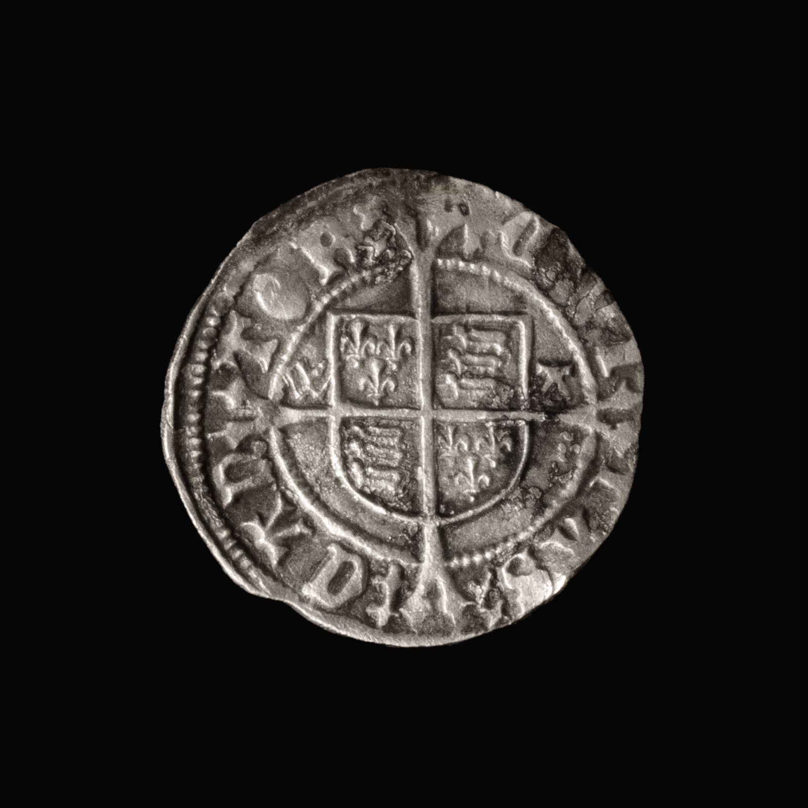 England, AR ½ Groat, struck Canterbury 1526-1532