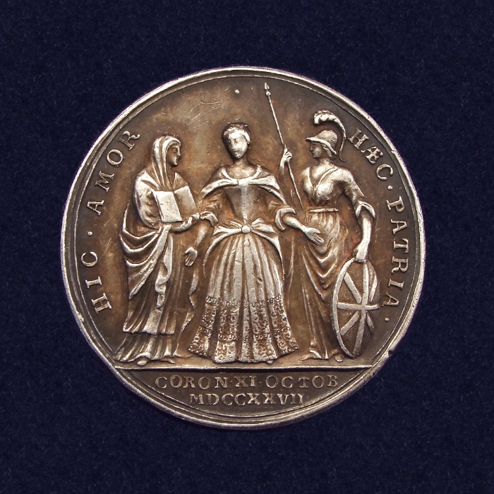 England, AR Coronation medal of Queen Caroline