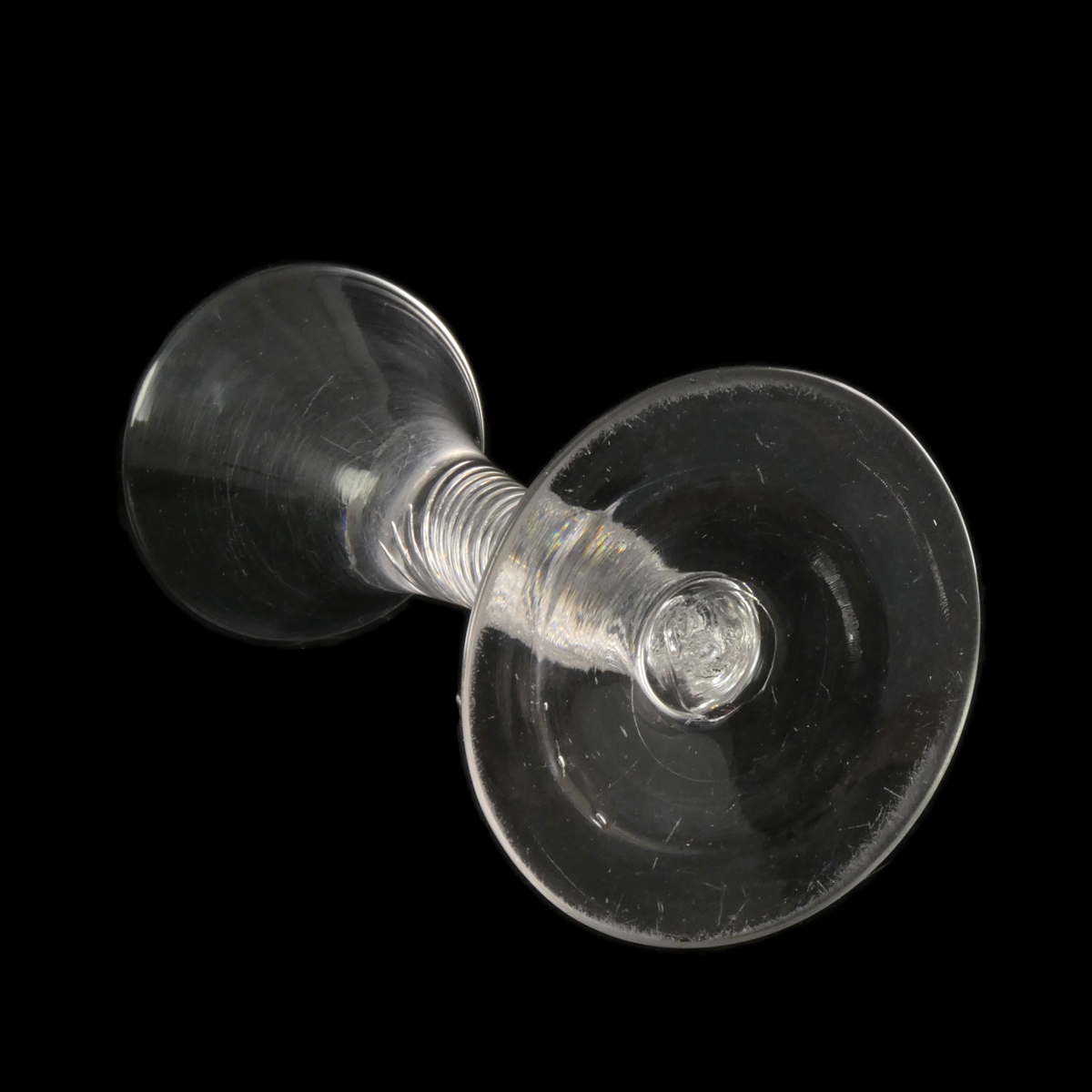 England, Georgian wine glass with air twist stem