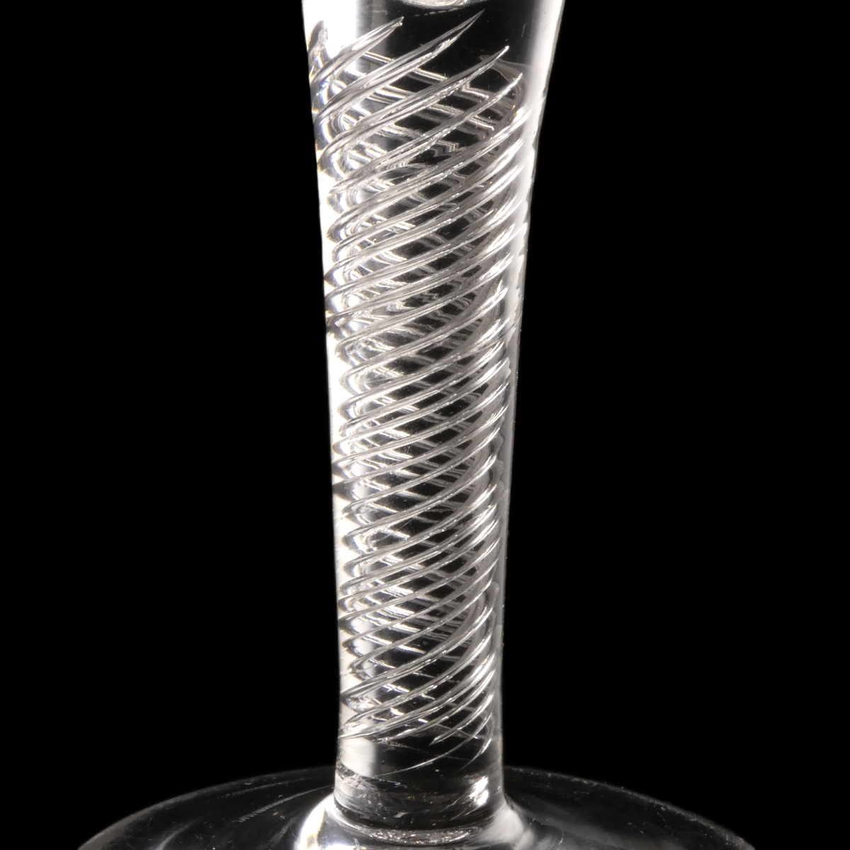 England, Georgian wine glass with air twist stem