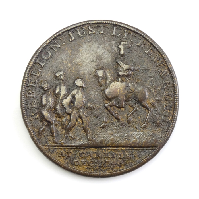 England, Jacobite medal, Duke of Cumberland, Carlisle