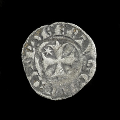 France, Nevers, AR Denier, 1280-1296