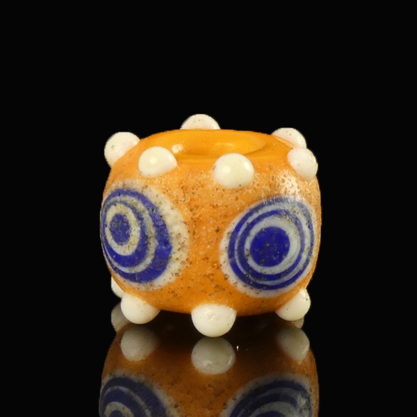 Iron Age, Celtic glass stratified 'Eye' bead with prunts