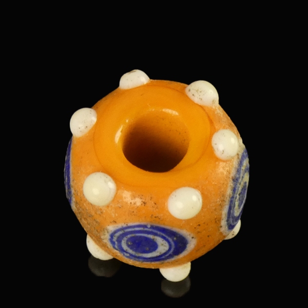 Iron Age, Celtic glass stratified 'Eye' bead with prunts