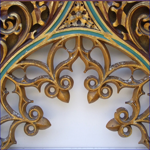 Large Flemish decorated wood panel