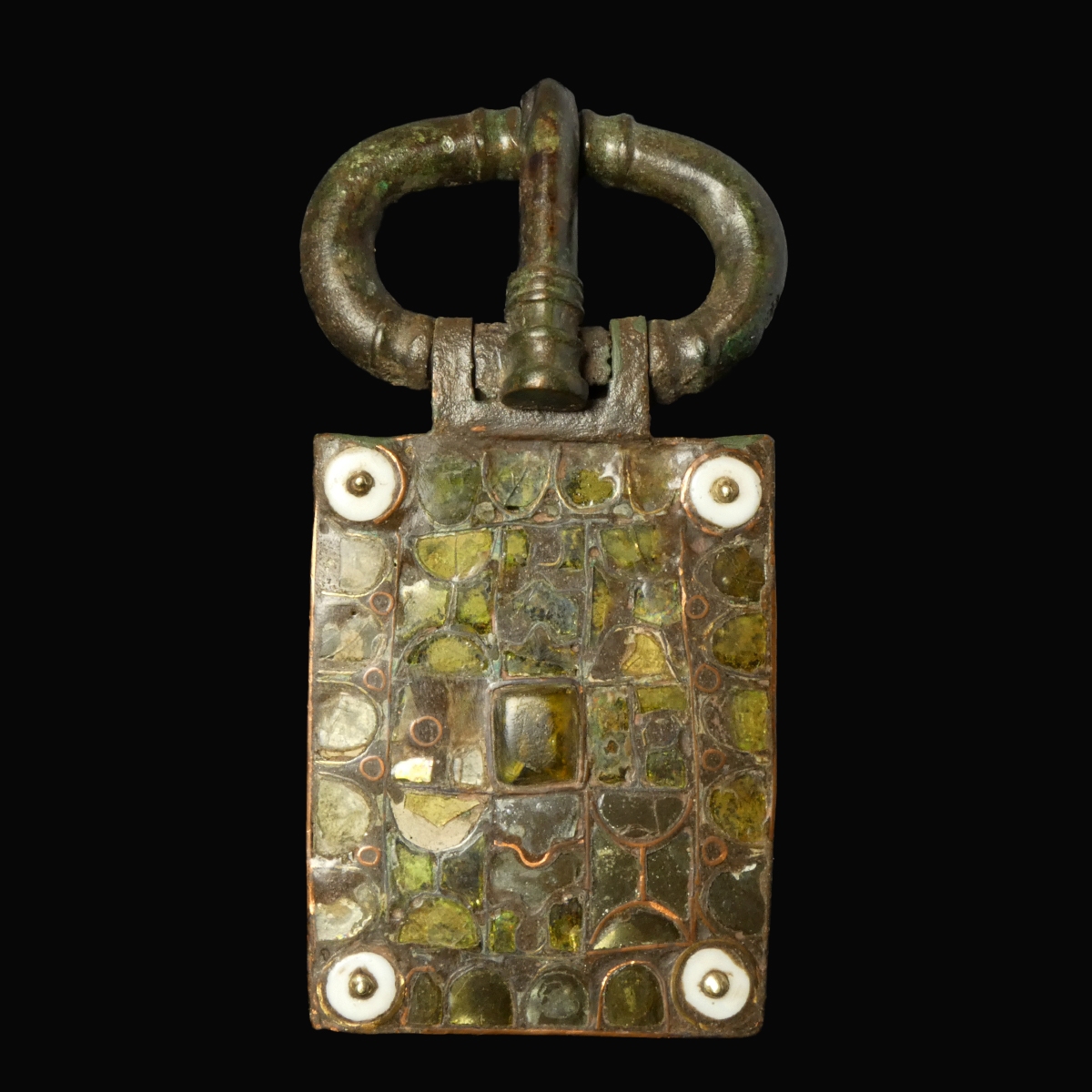 Large Migration-Period Visigothic Cloisonné Belt Buckle